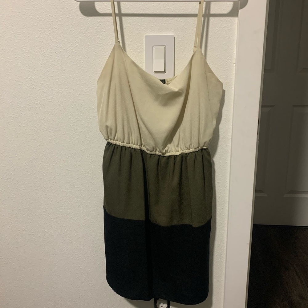 Color block mini dress